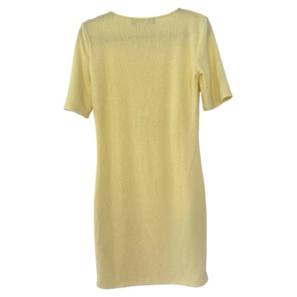 Lioness Hysteria Cut Out Knit Mini Dress in Butter Yellow Size Large - Picture 6 of 7